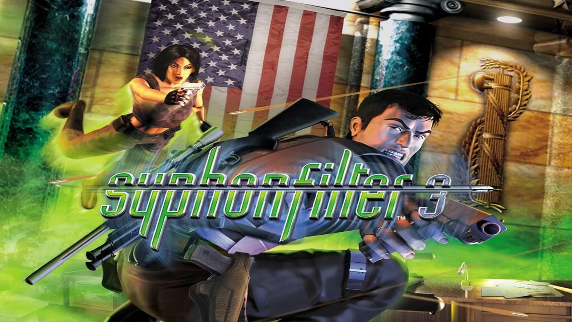 Bìa đĩa gốc rất hiếm của game Syphon Filter 3 trên hệ máy PlayStation 1