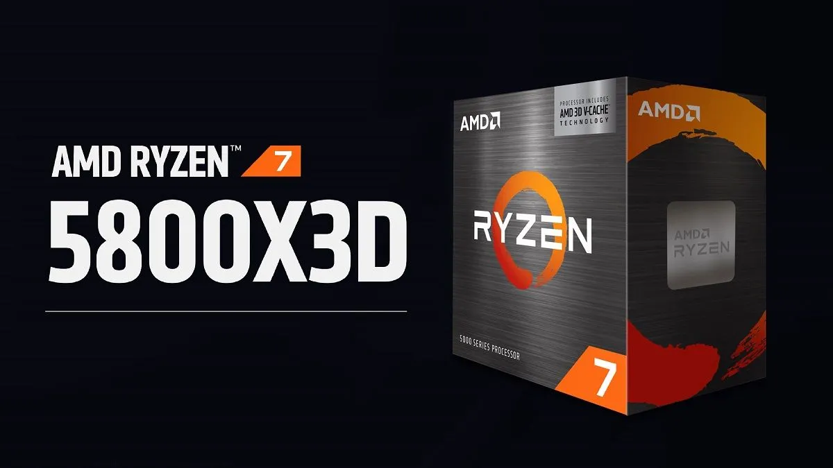 Bộ xử lý AMD Ryzen 7 5800X3D, một trong những CPU mạnh nhất trên nền tảng AM4 với công nghệ 3D V-Cache, mang lại hiệu năng chơi game xuất sắc
