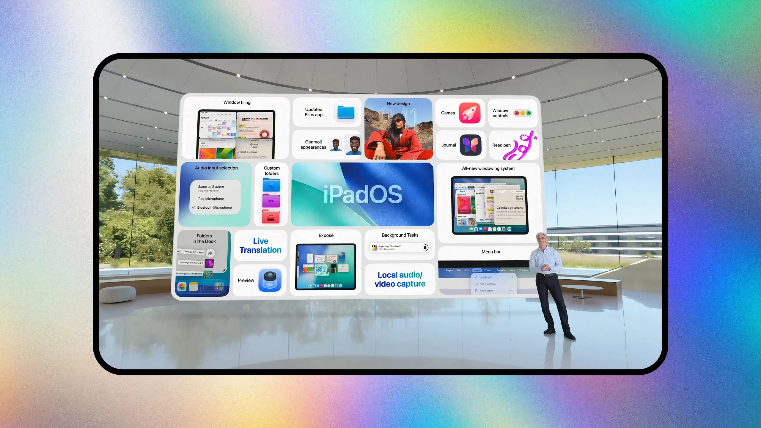 Giao diện iPadOS 26 với các cải tiến giống macOS