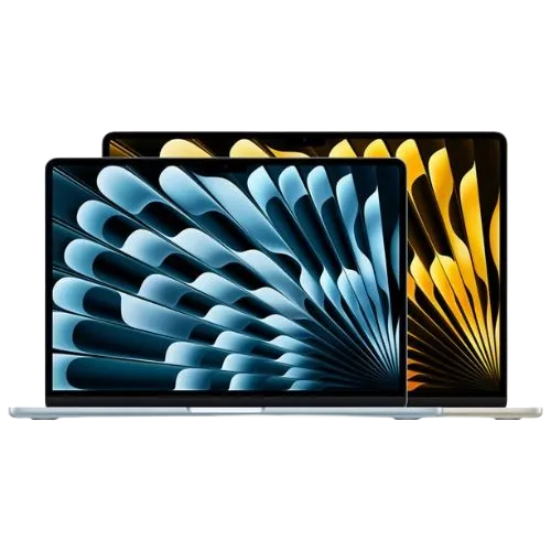 Hình ảnh render laptop MacBook Air M4 với màn hình sáng