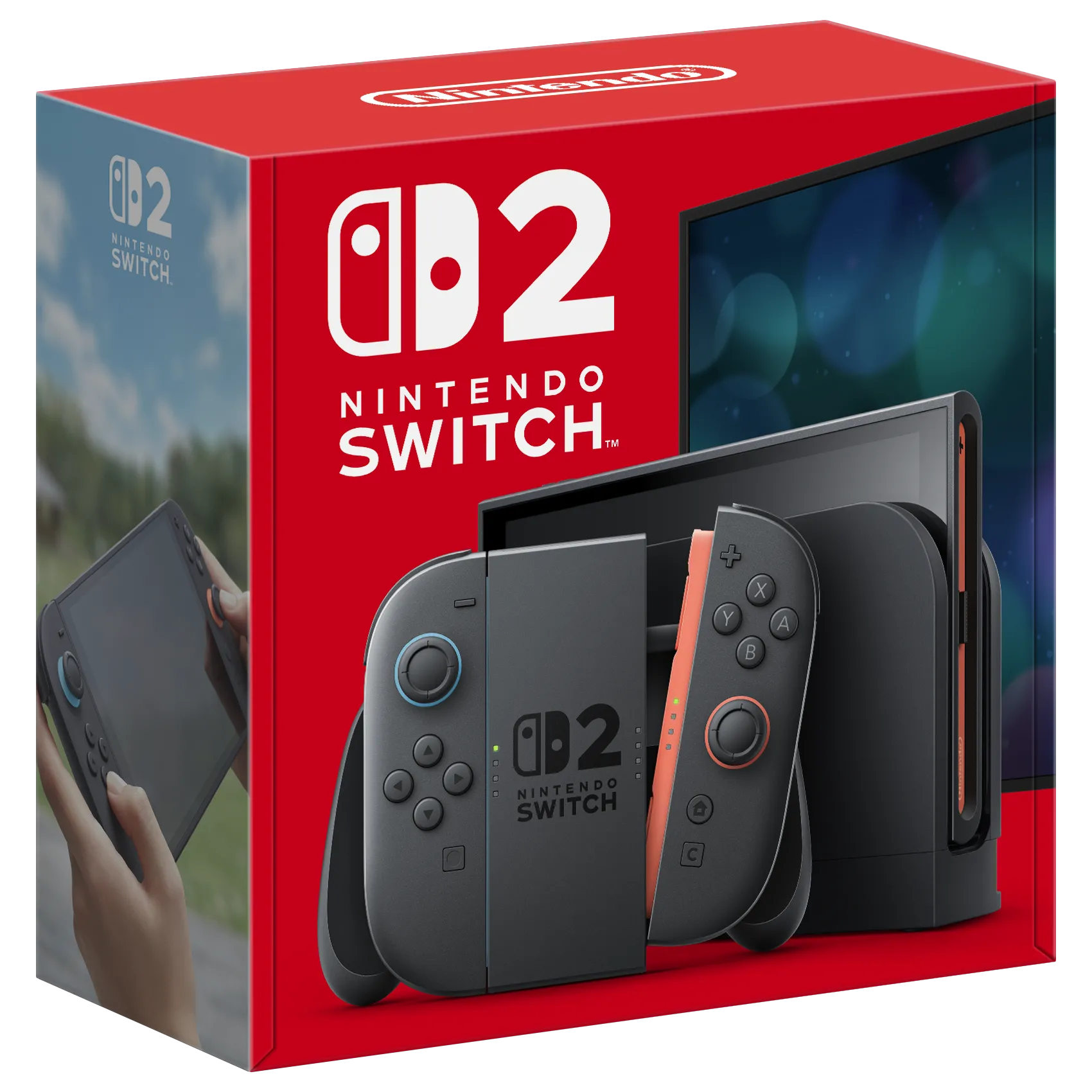 Hộp máy console Nintendo Switch 2, minh họa thế hệ mới