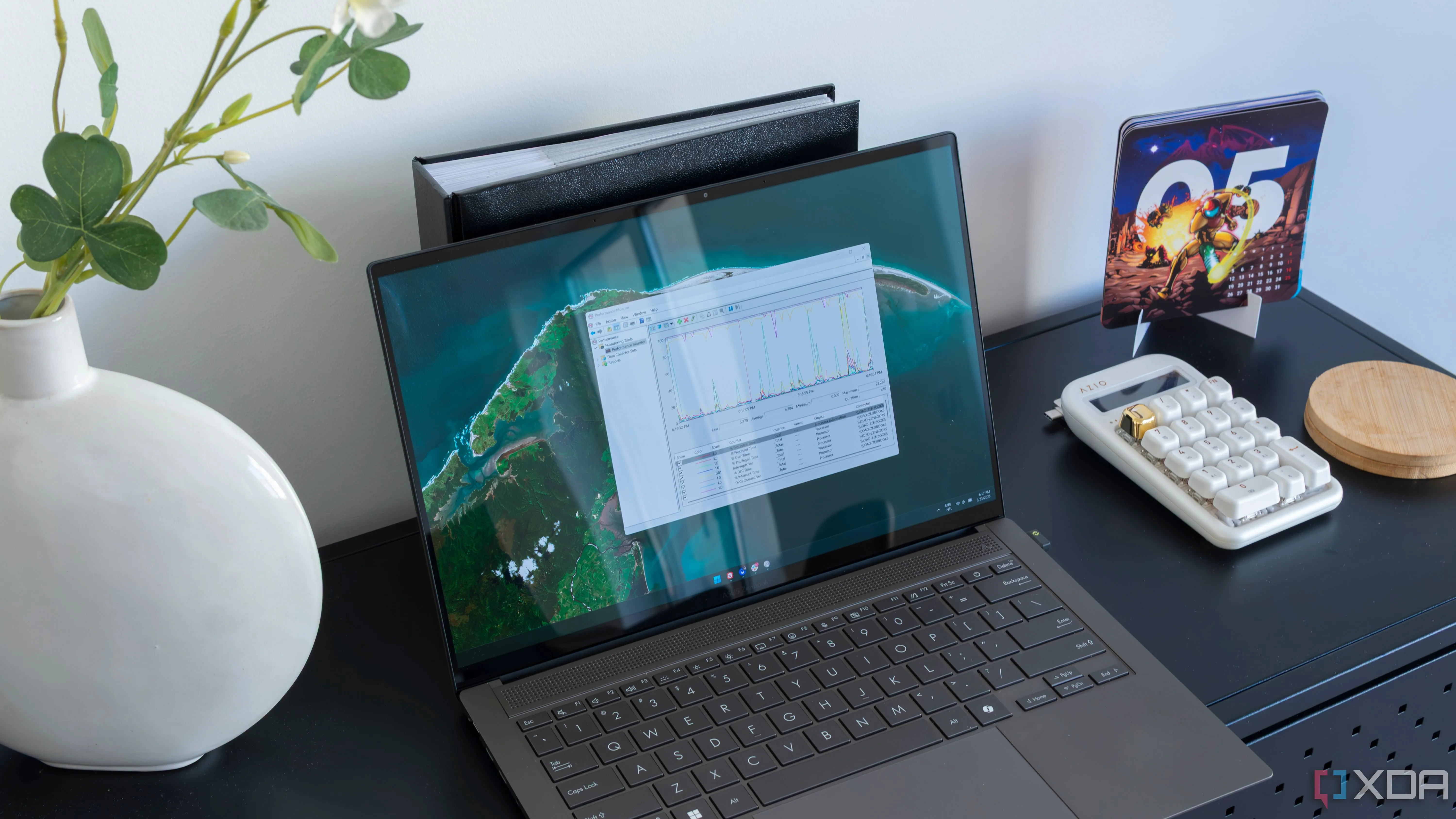 Màn hình Giám sát Hiệu suất trên Windows 11, hiển thị các chỉ số hệ thống
