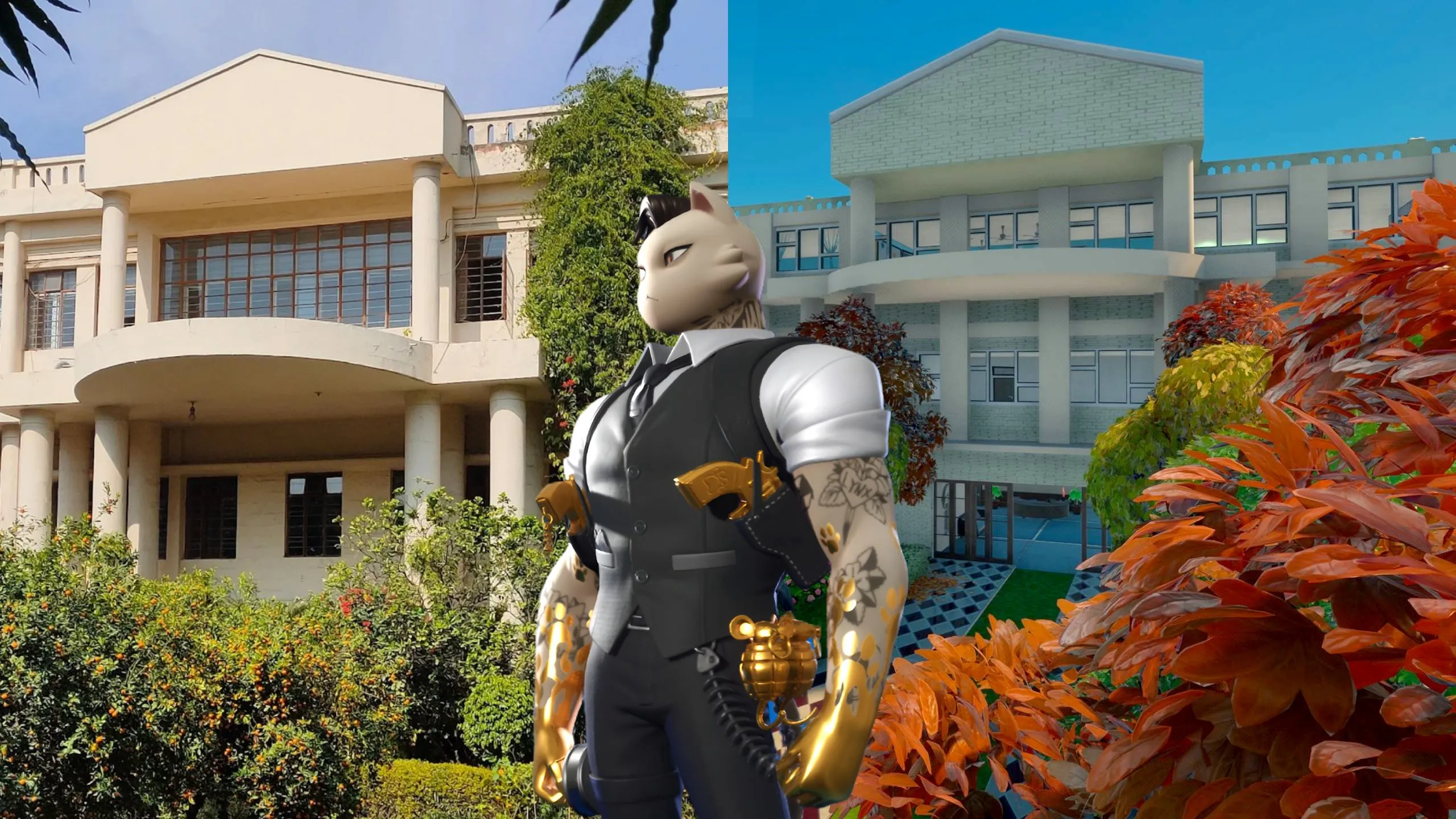 Ngôi trường trung học được tái tạo trong Fortnite bằng Unreal Editor