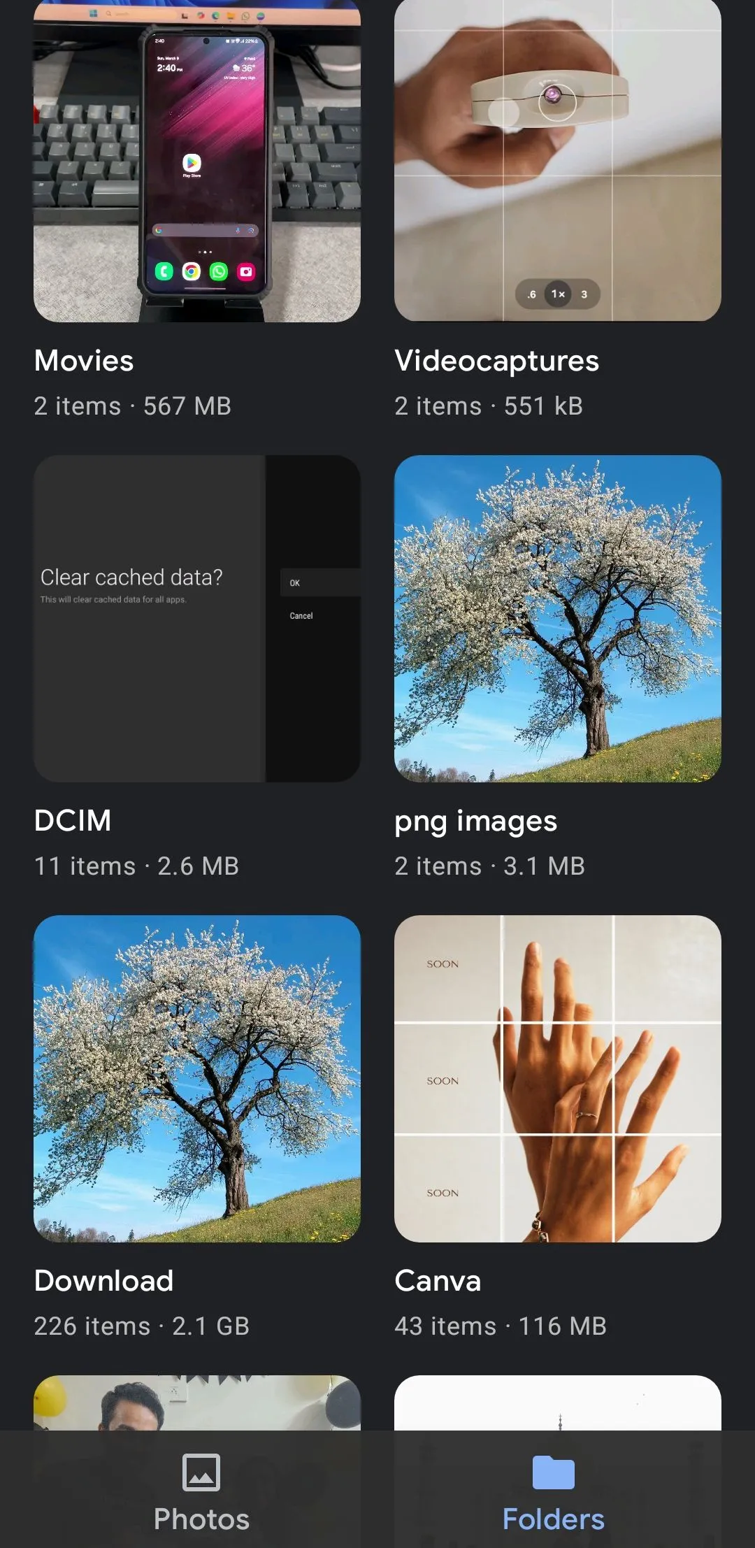 Ứng dụng Google Gallery trên điện thoại Android