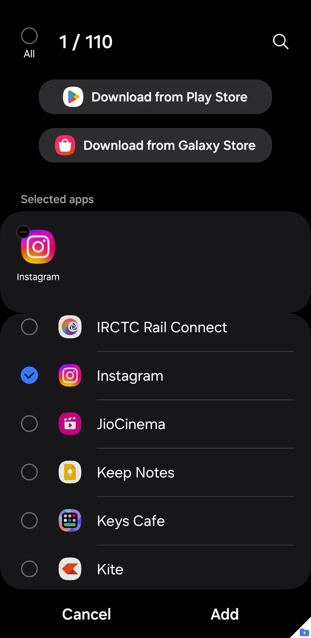 Add apps to Secure Folder menu on Samsung Phone