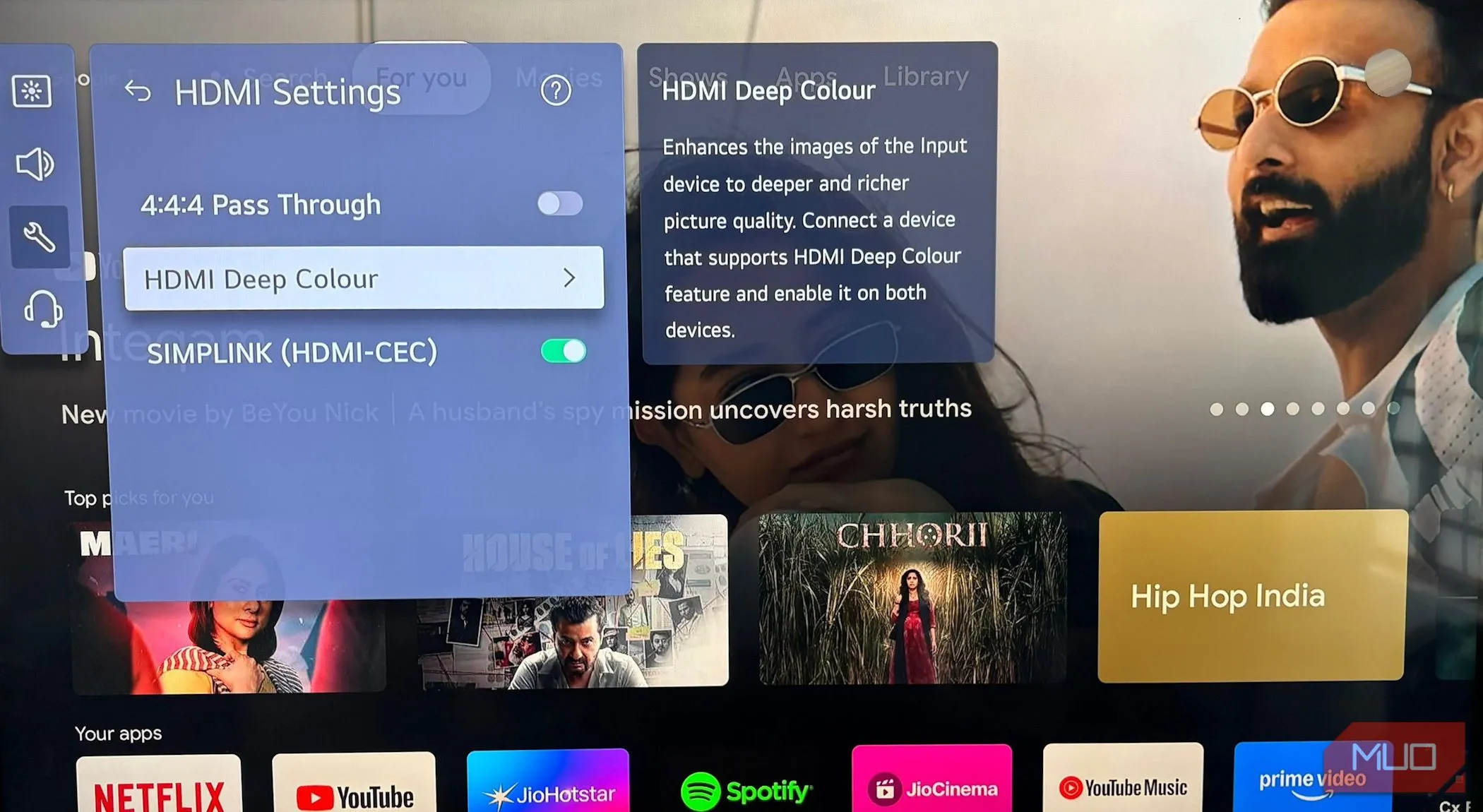 Bật HDMI Deep Color trong cài đặt Smart TV LG