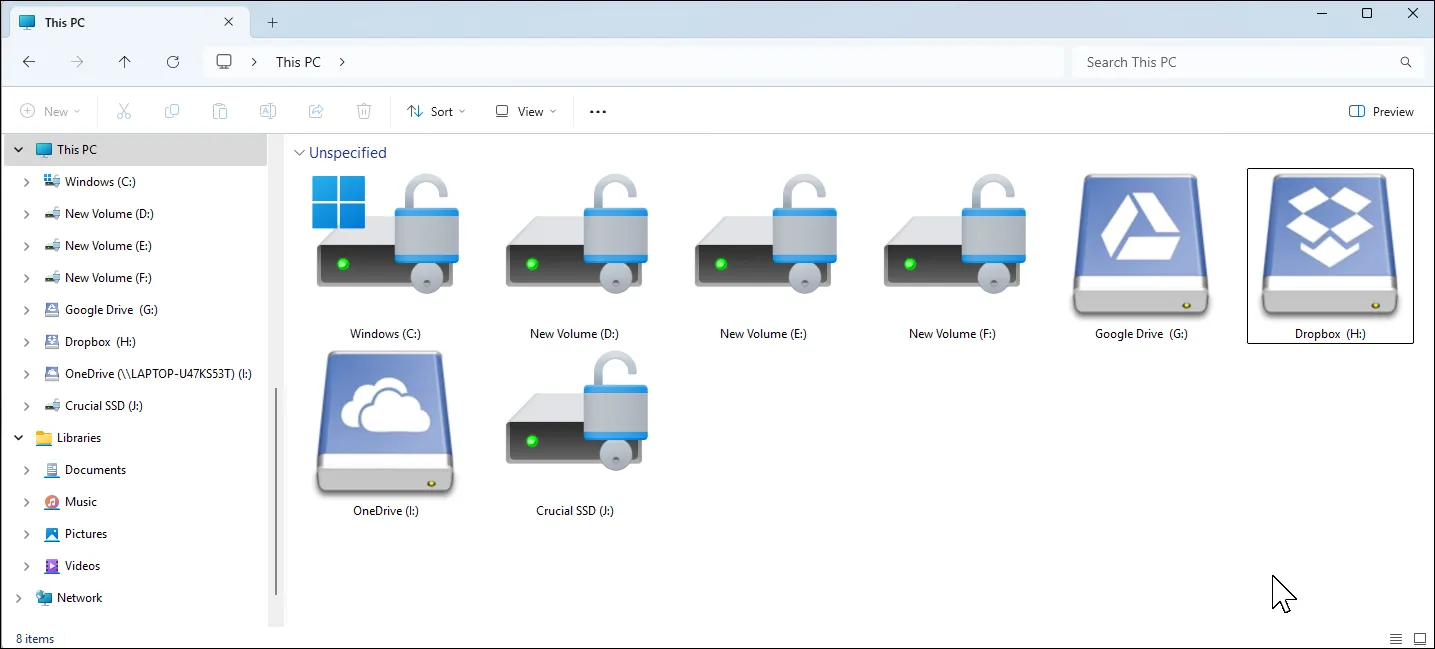 Các ổ đĩa lưu trữ cục bộ và đám mây tích hợp trong File Explorer bằng Mountain Duck