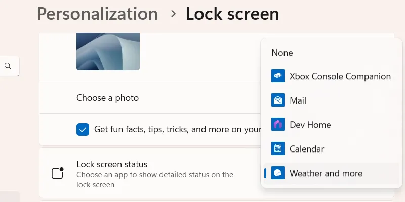 Cài đặt màn hình khóa Windows 11 để tắt mẹo và quảng cáo