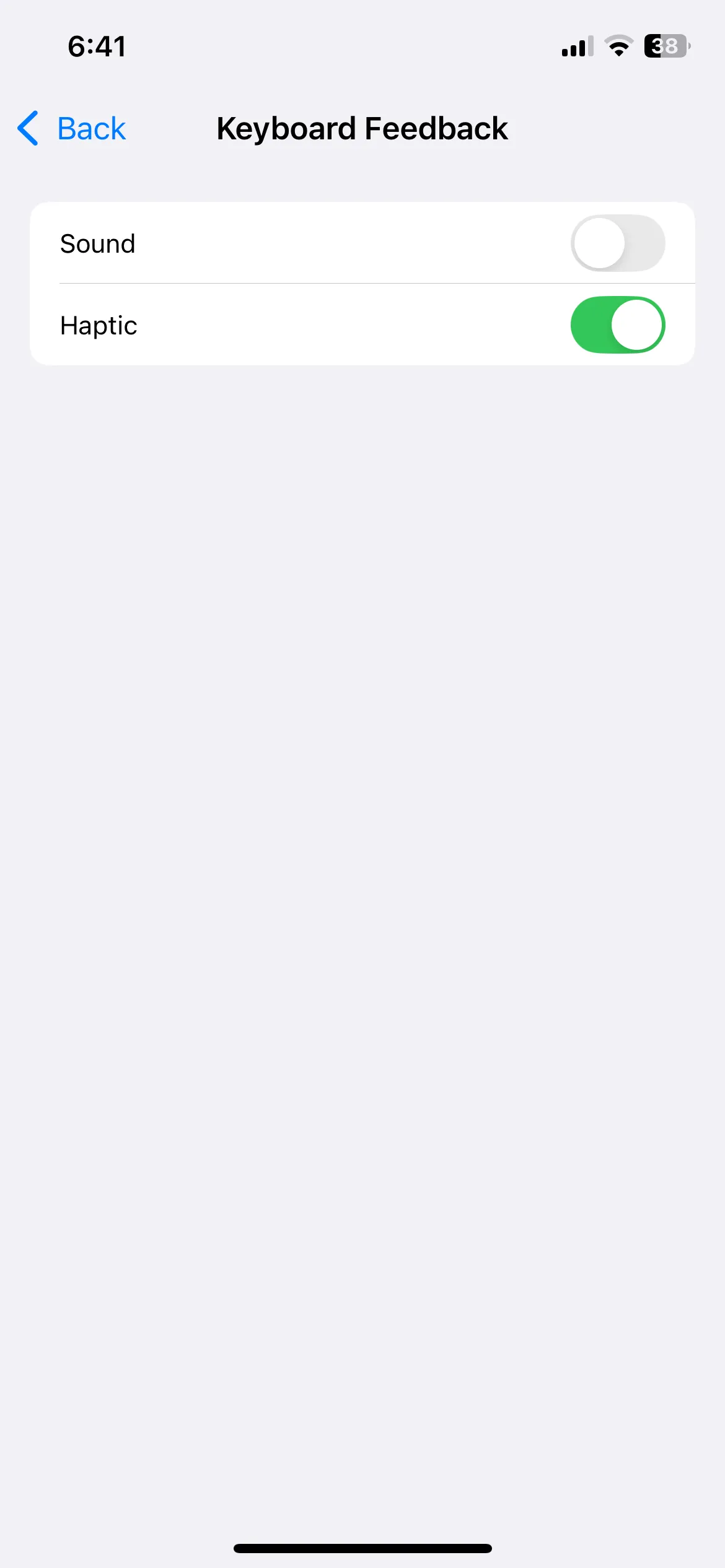 Cài đặt Phản hồi bàn phím trên iPhone giúp tắt âm và rung khi gõ