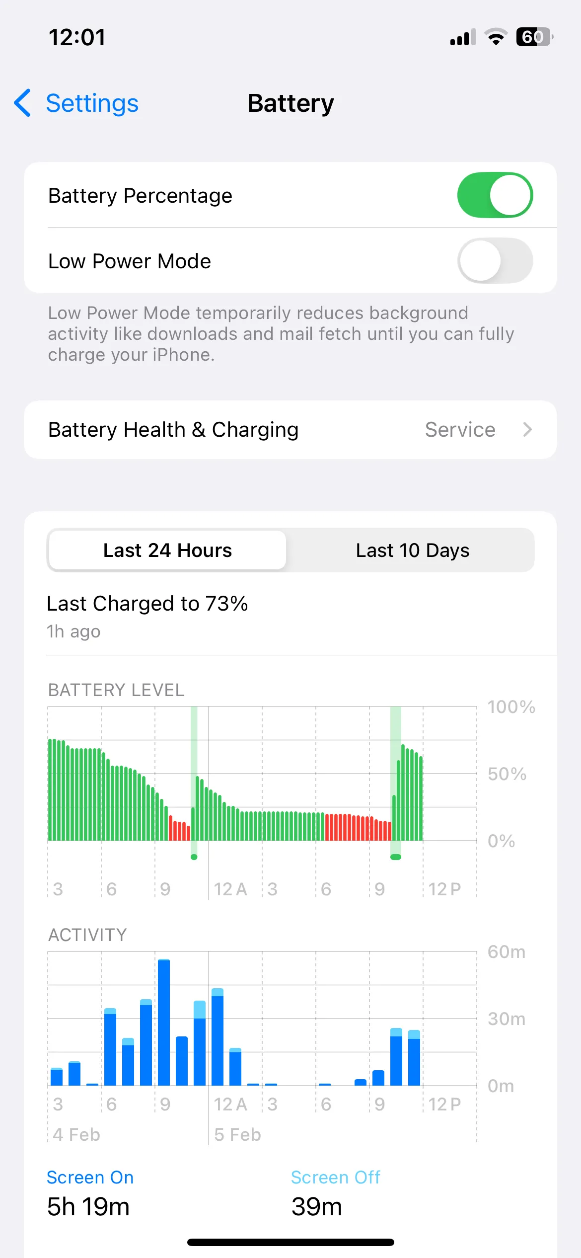 Cài đặt pin iPhone và tùy chọn Chế độ Nguồn điện Thấp