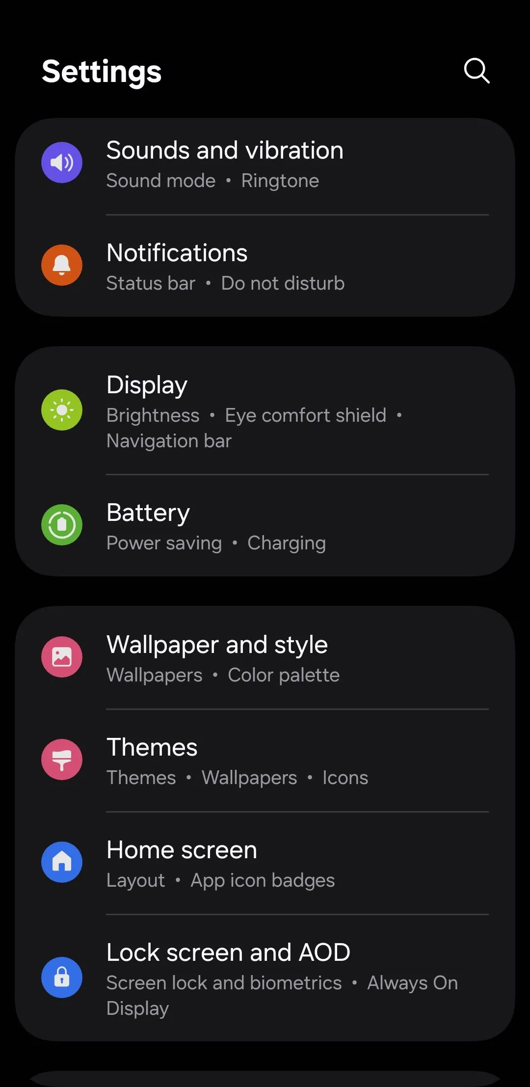 cài đặt pin trong One UI 7 trên điện thoại Samsung