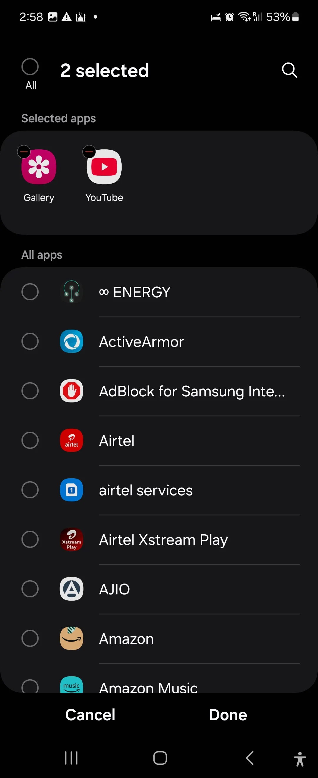 Cài đặt tự động xoay màn hình cho các ứng dụng cụ thể trong Chế độ và Quy trình Samsung