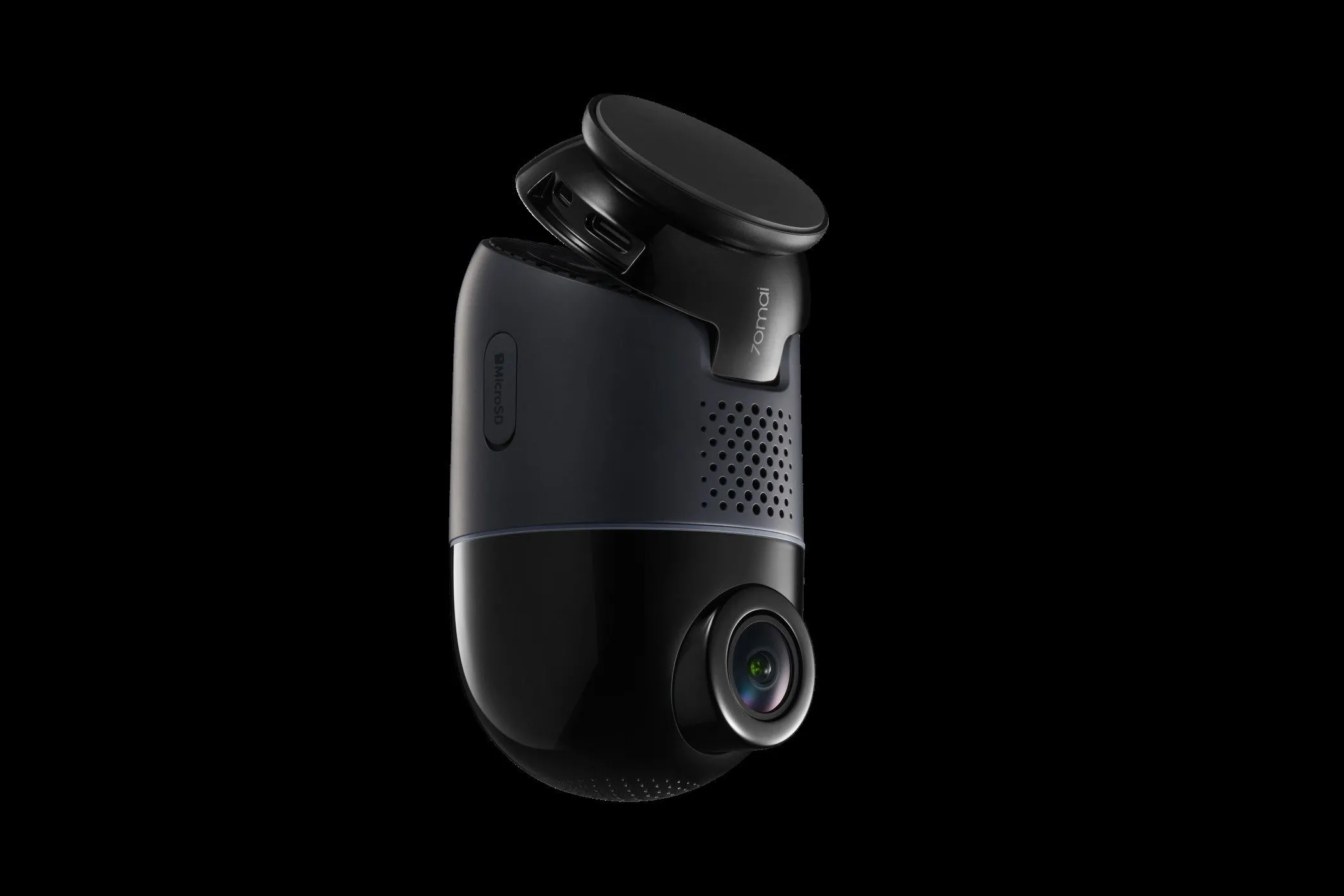 Camera hành trình 70mai 4K Omni màu đen với khả năng xoay 360 độ
