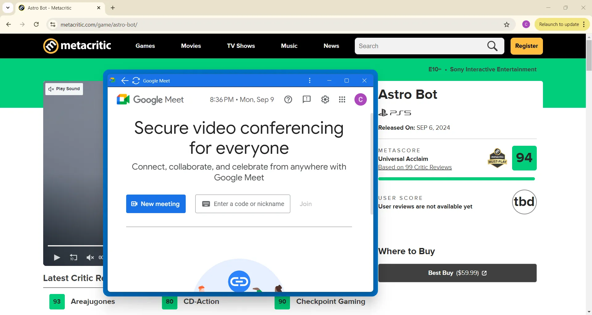 Cửa sổ ứng dụng được ghim nổi trên cùng bằng PowerToys Always On Top trên Windows 11