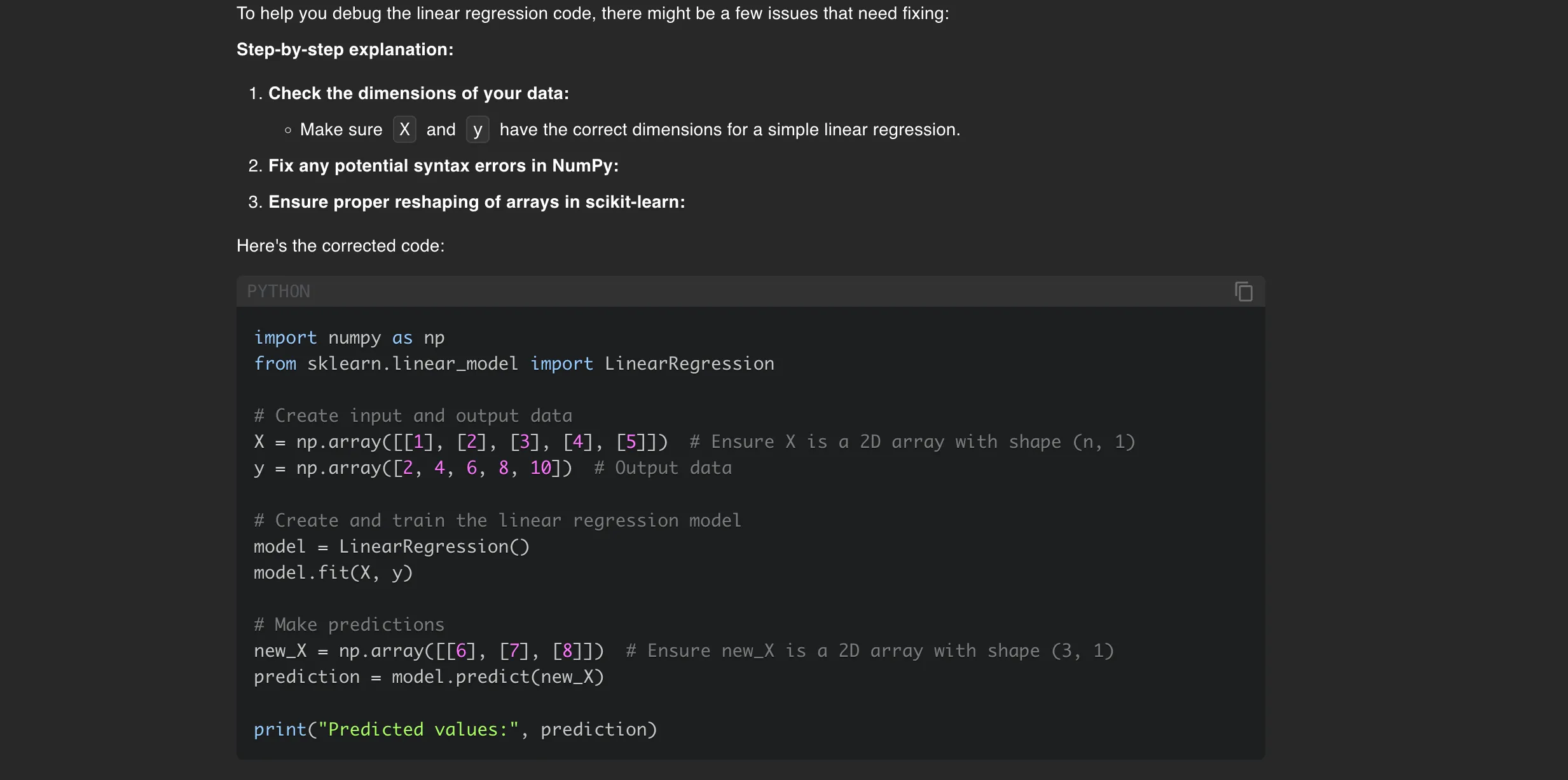 DeepSeek-R1 hiển thị đoạn mã Python đã được sửa lỗi trong quá trình gỡ lỗi.