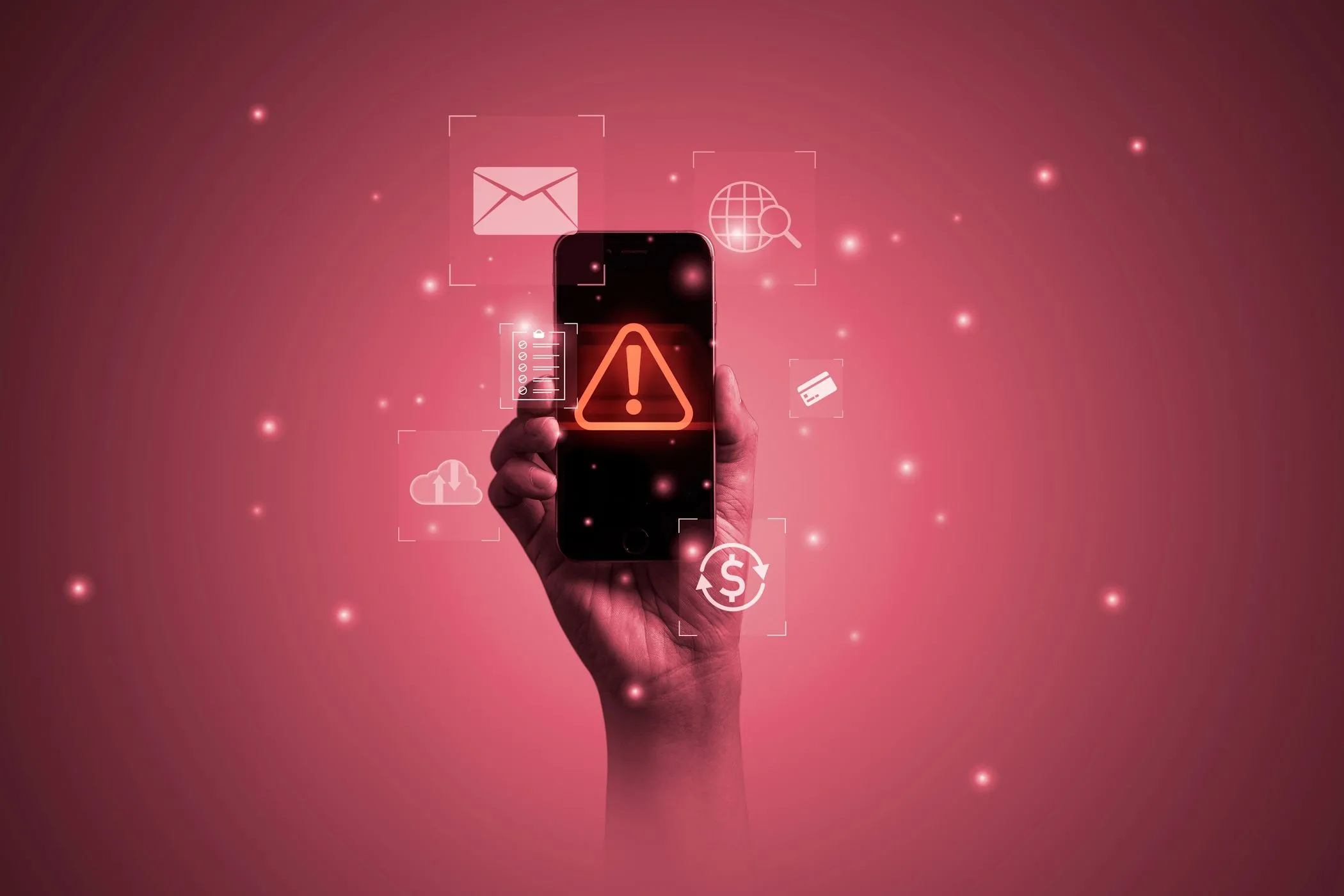 Điện thoại Android hiển thị cảnh báo mã độc, minh họa các ứng dụng kém chất lượng bị gỡ bỏ trên Google Play.