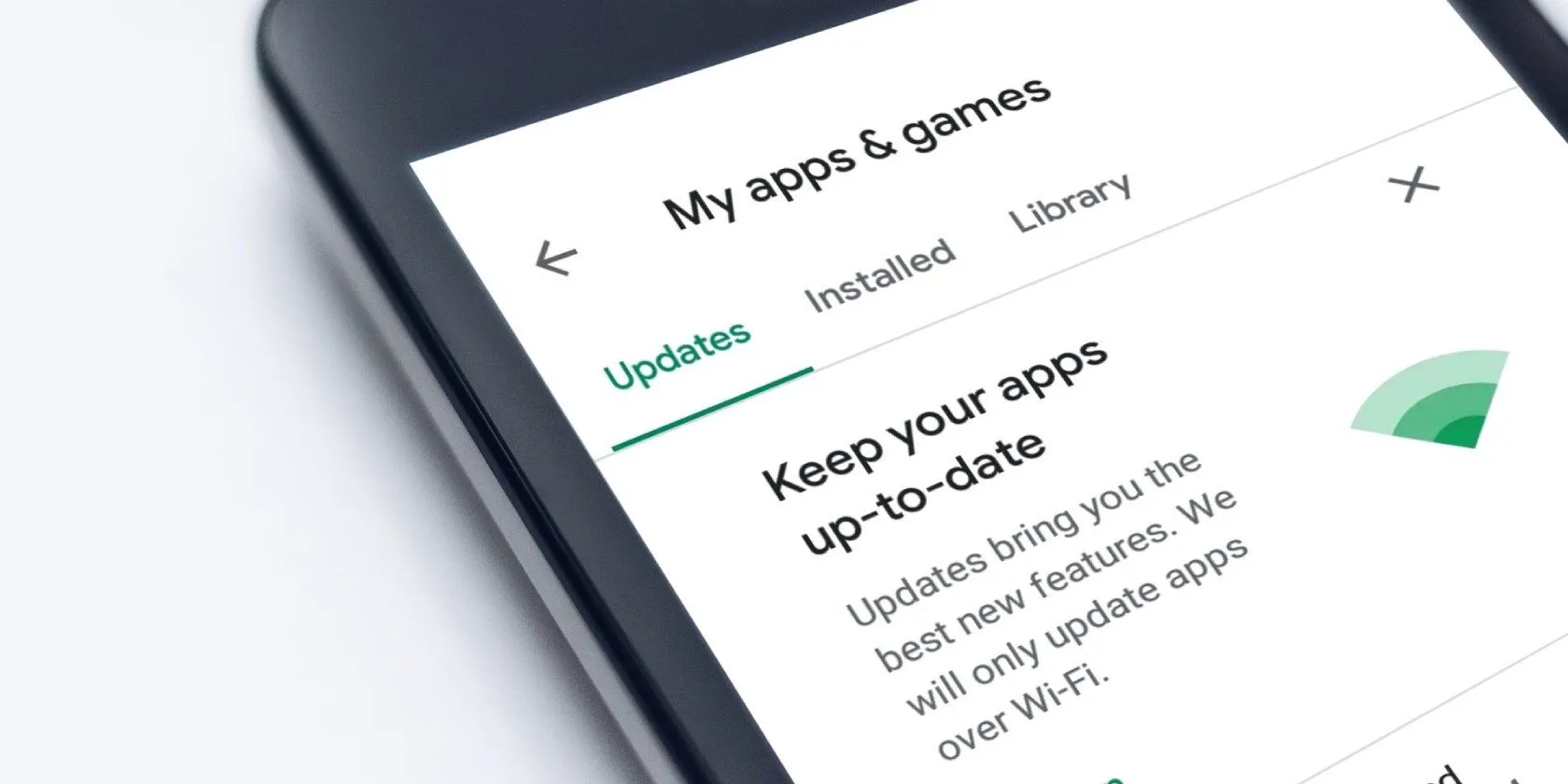 Giao diện danh sách các ứng dụng chờ cập nhật trên Google Play Store