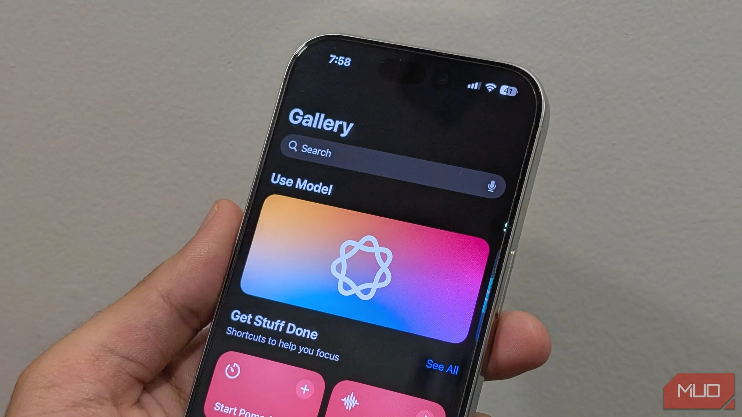 Giao diện Phím tắt mới trong iOS 26 với các tác vụ tích hợp AI và khả năng tạo nội dung thông minh