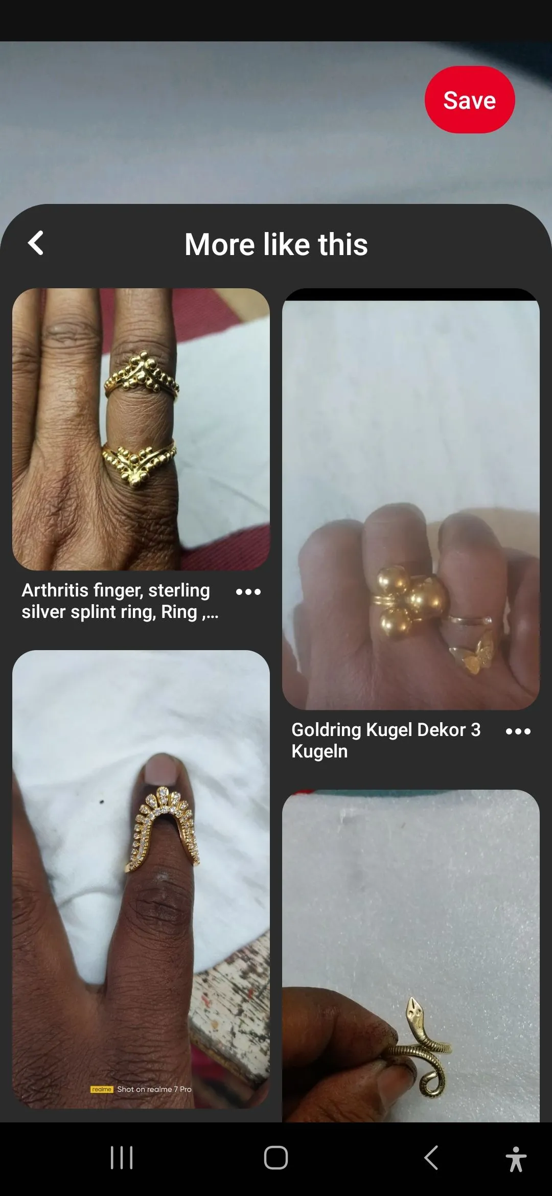Kết quả tìm kiếm bằng hình ảnh trên Pinterest cho các mặt hàng thời trang