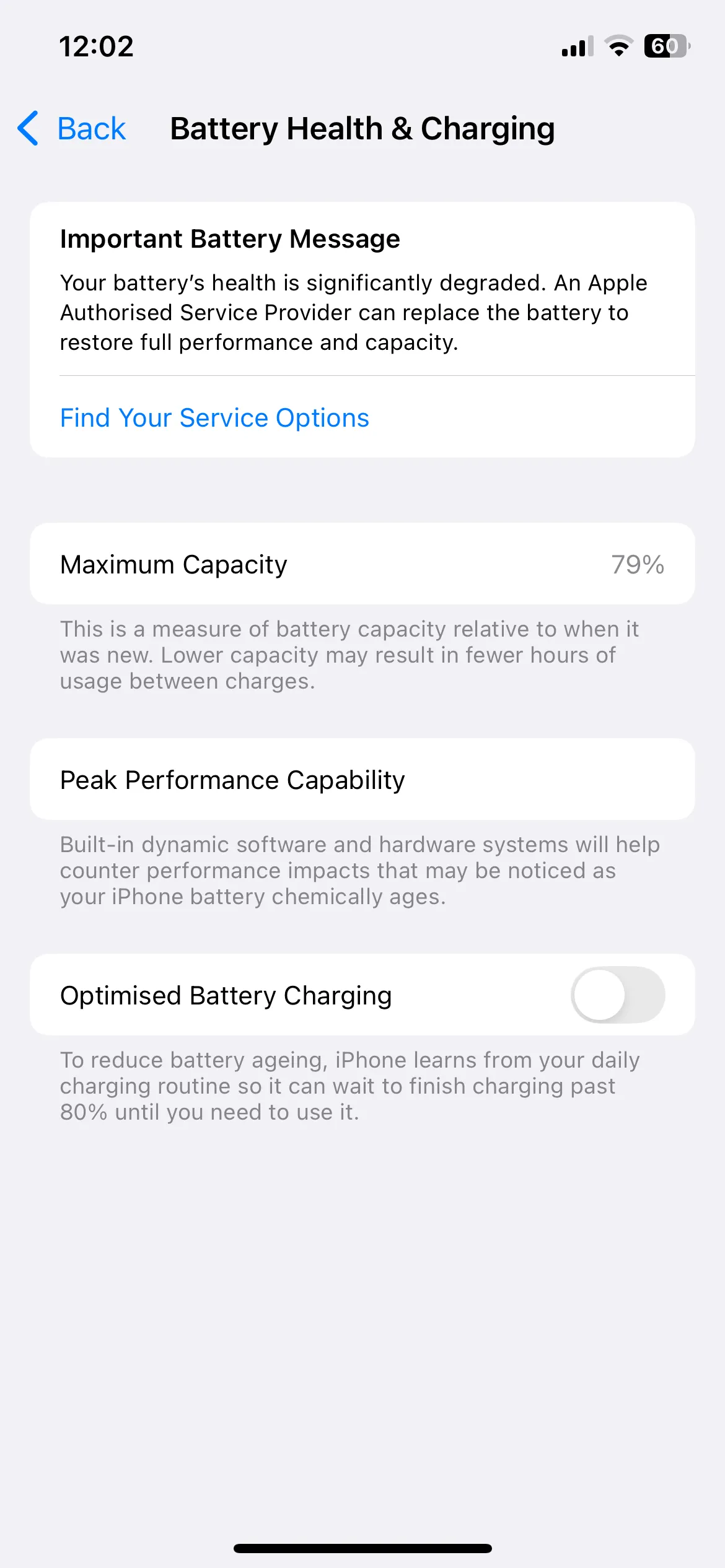 Kiểm tra Tình trạng pin iPhone và dung lượng tối đa