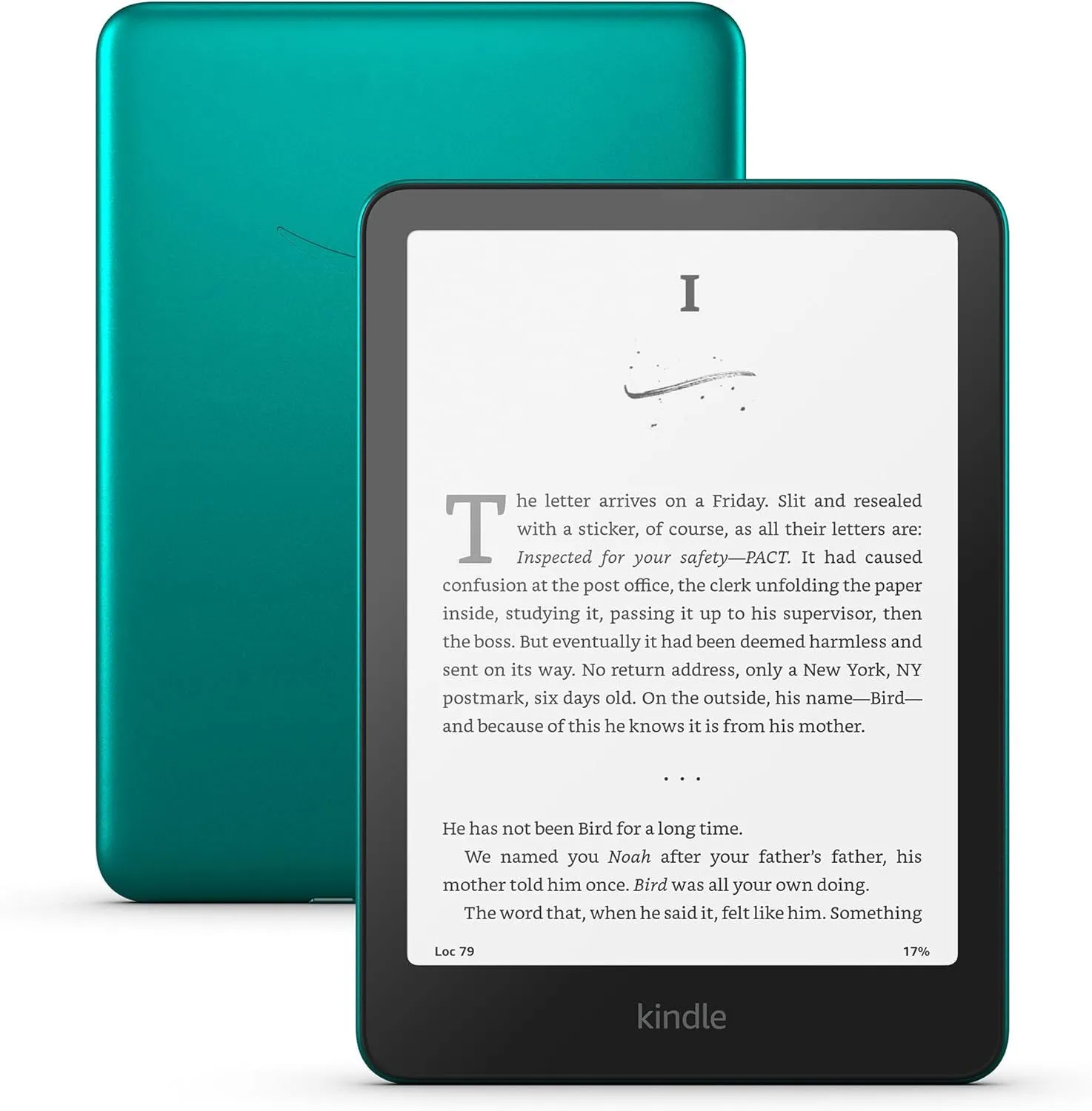 Kindle Paperwhite Signature Edition 2024 màu Xanh Ngọc trên nền trơn