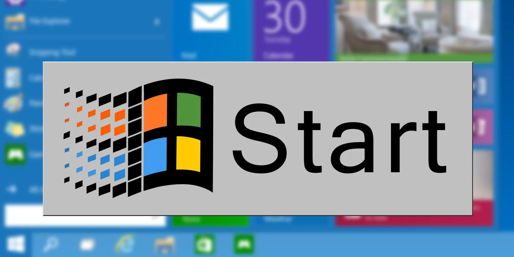 Lịch sử menu Start của Windows
