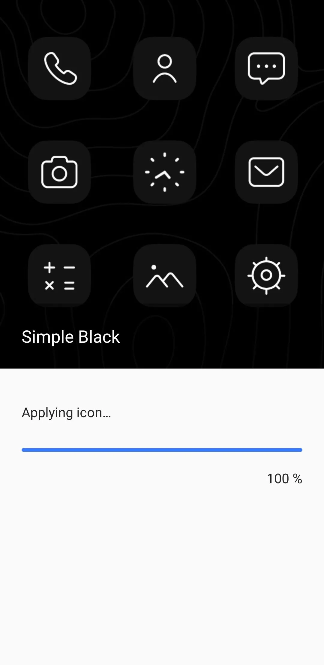 Màn hình điện thoại Samsung Galaxy hiển thị giao diện áp dụng gói biểu tượng mới, làm thay đổi toàn bộ icon