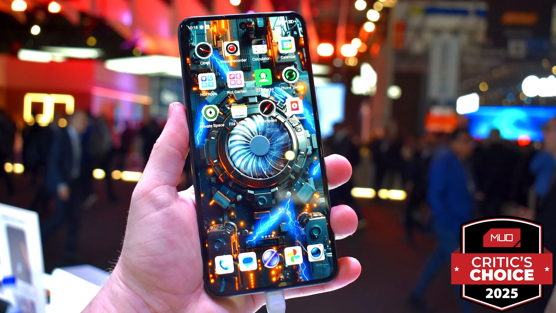 Mặt trước của Nubia Neo 3 GT 5G tại sự kiện MWC 2025