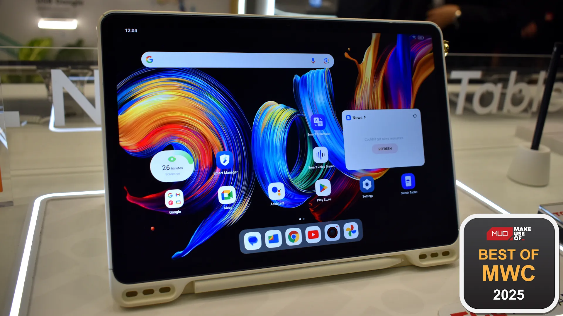 Máy tính bảng TCL Nxtpaper 11 Plus với màn hình thân thiện mắt tại MWC 2025