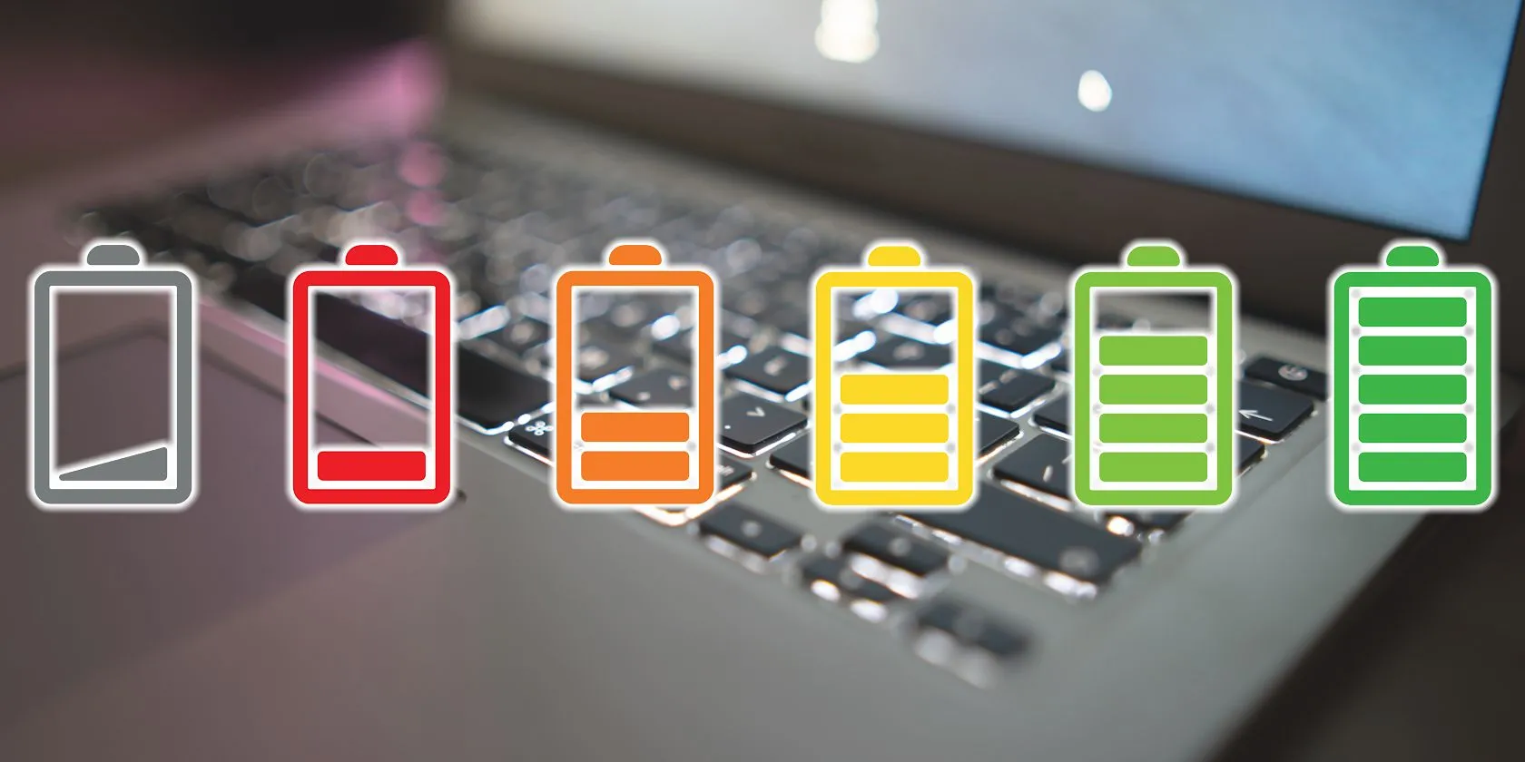 Máy tính xách tay hiển thị chỉ số pin, minh họa thời lượng pin bền bỉ của Chromebook.