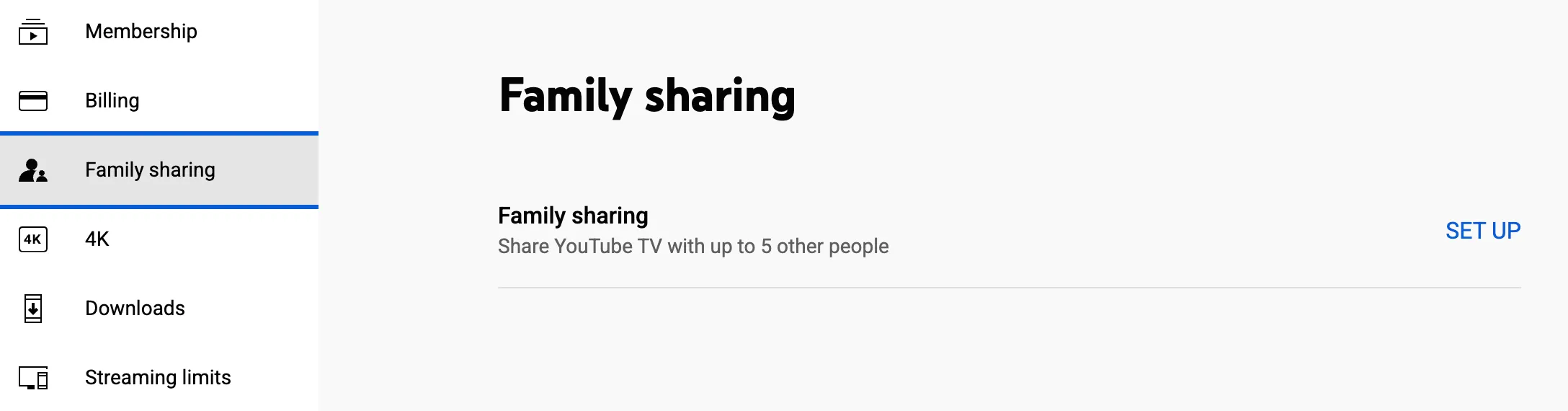 Người dùng có thể chia sẻ tài khoản YouTube TV với tối đa năm thành viên khác trong gia đình để tiết kiệm chi phí.