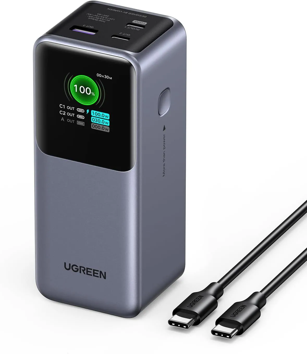 Pin sạc dự phòng Ugreen Nexode 20000mAh 130W tổng quan