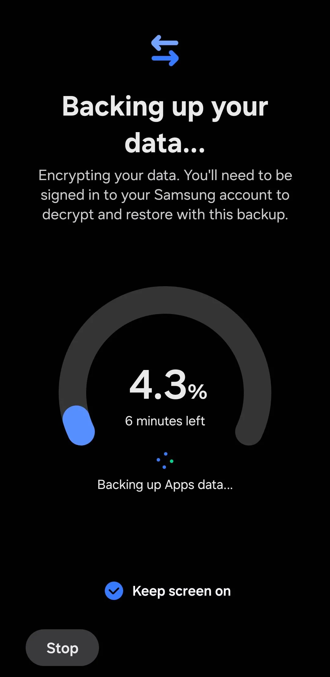 Secure Folder backup in Samsung Smart Switch app