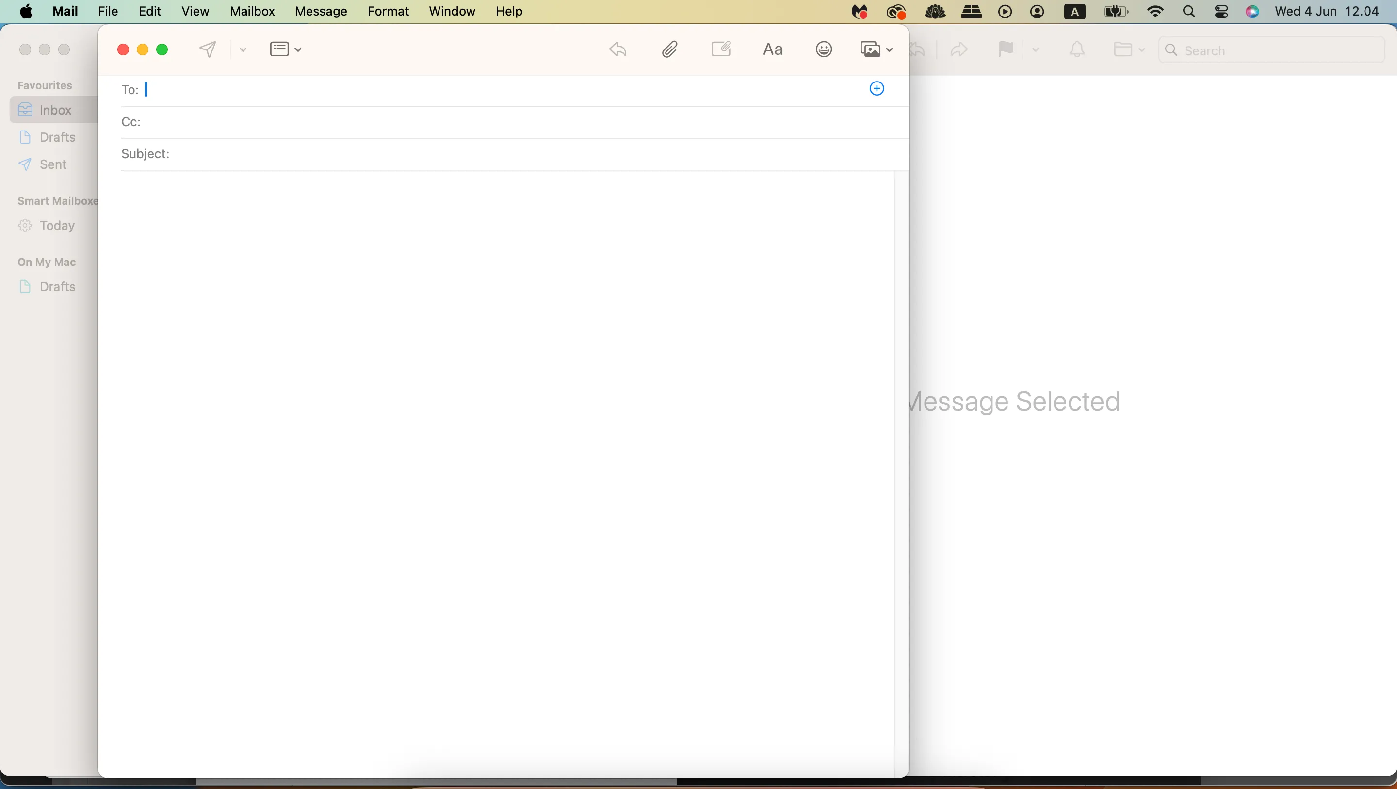 Soạn một tin nhắn email trong ứng dụng Apple Mail