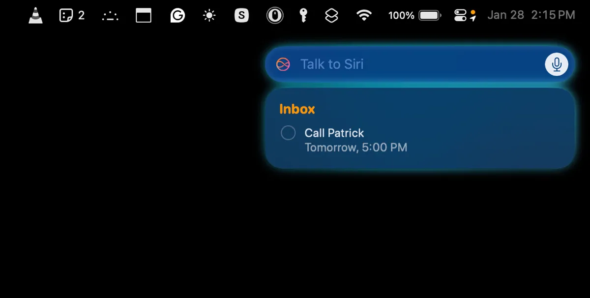 Sử dụng Siri để thêm nhắc nhở vào ứng dụng Reminders trên iPhone.