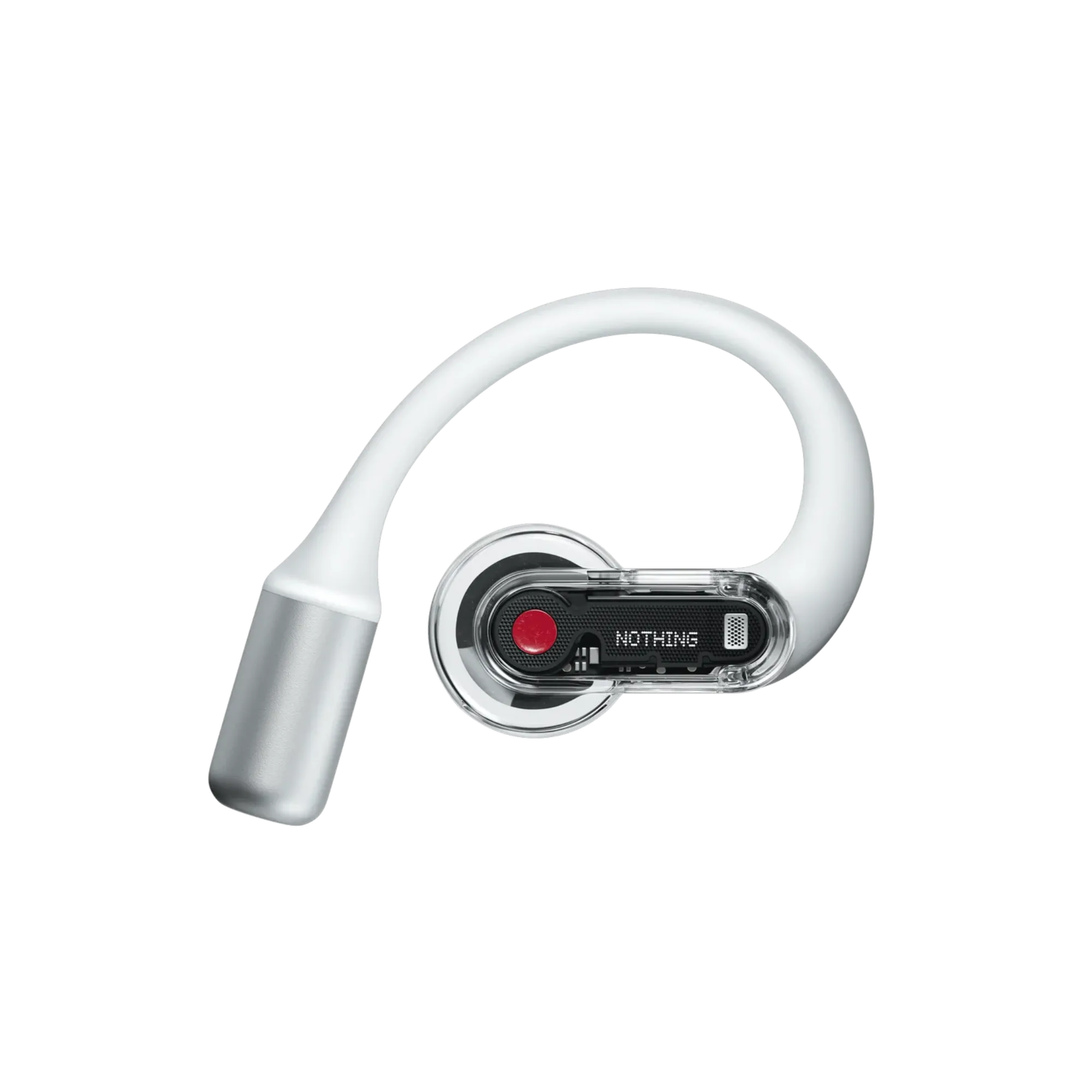 Tai nghe Nothing Ear (open) với thiết kế mở tai độc đáo và móc vành tai.