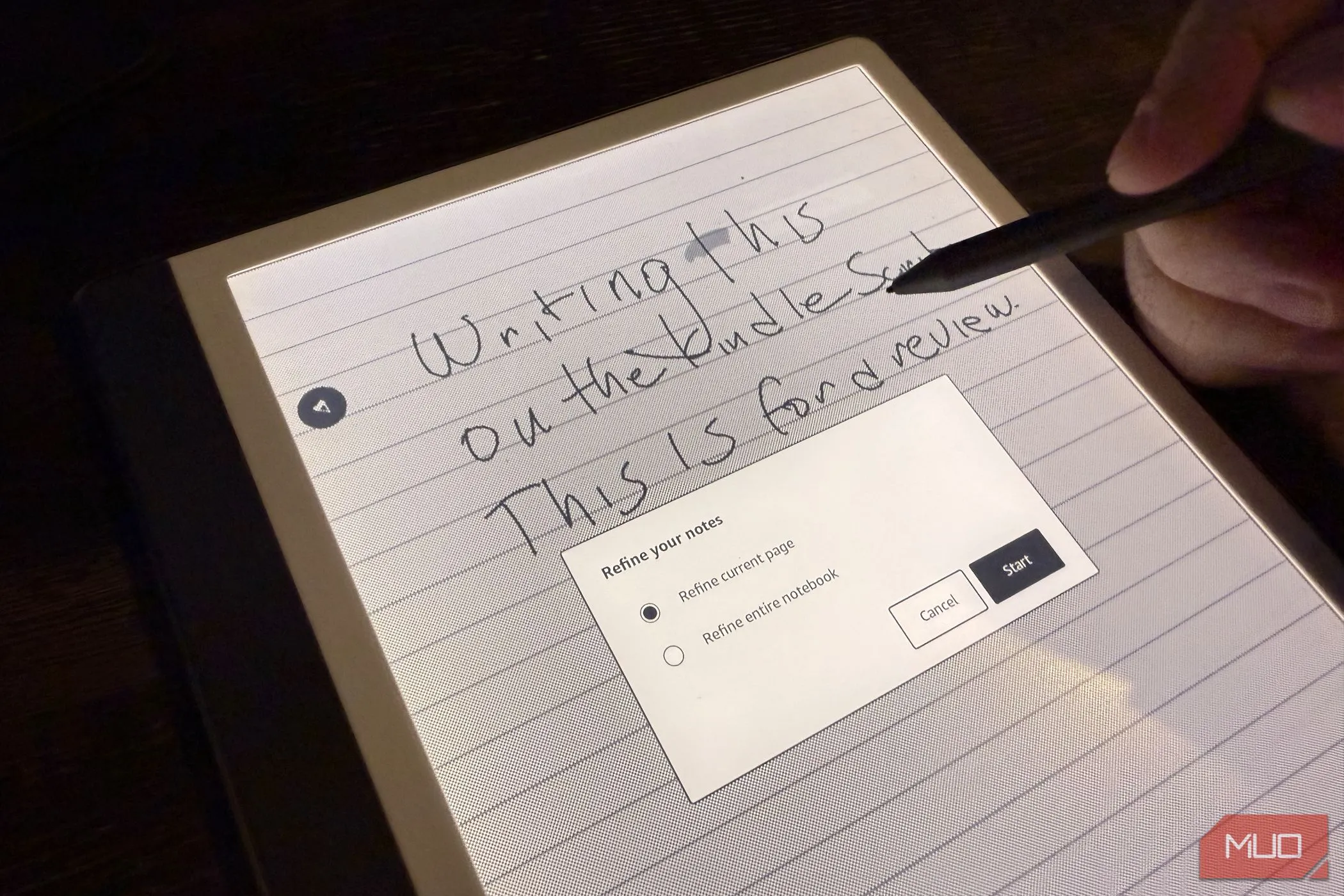 Tinh chỉnh ghi chú bằng AI trên Amazon Kindle Scribe