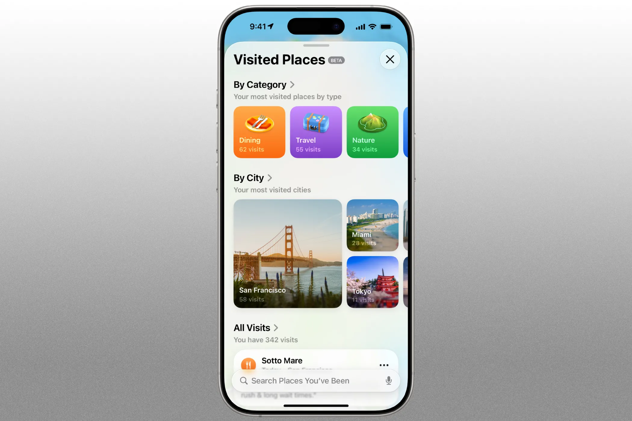 Tính năng Địa điểm đã ghé thăm (Visited Places) mới trong Apple Maps trên iOS 26