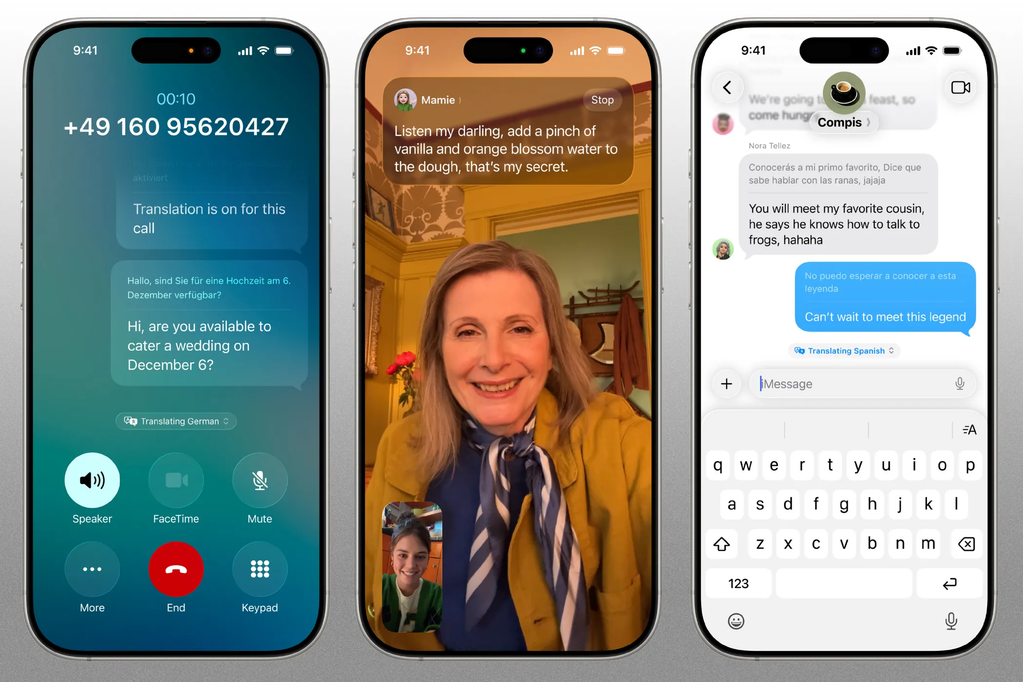 Tính năng Dịch trực tiếp (Live Translation) của iOS 26 hoạt động trên cuộc gọi, FaceTime và tin nhắn