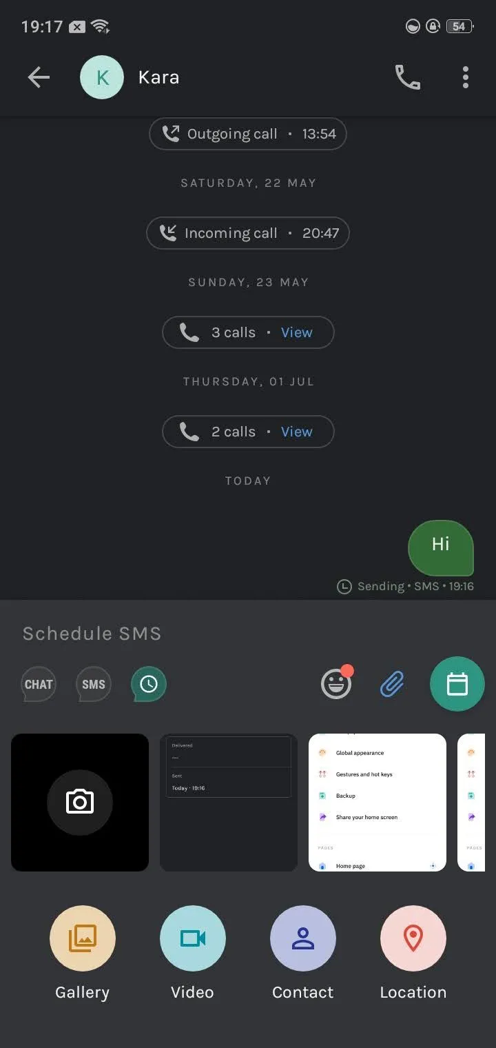 Tính năng đính kèm tệp trong ứng dụng nhắn tin Truecaller, kết hợp chặn spam