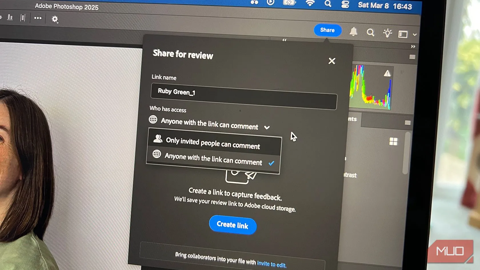 Tính năng Share for Review của Photoshop giúp chia sẻ và thu thập phản hồi dự án dễ dàng