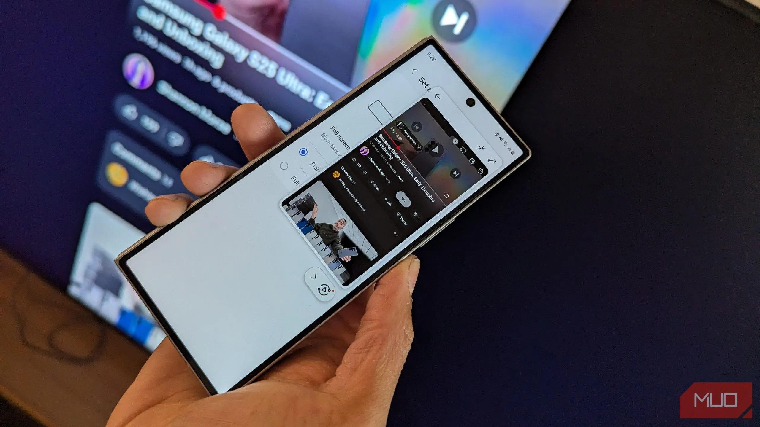 Tính năng Tap View của Samsung giúp truyền màn hình điện thoại Galaxy lên TV nhanh chóng.