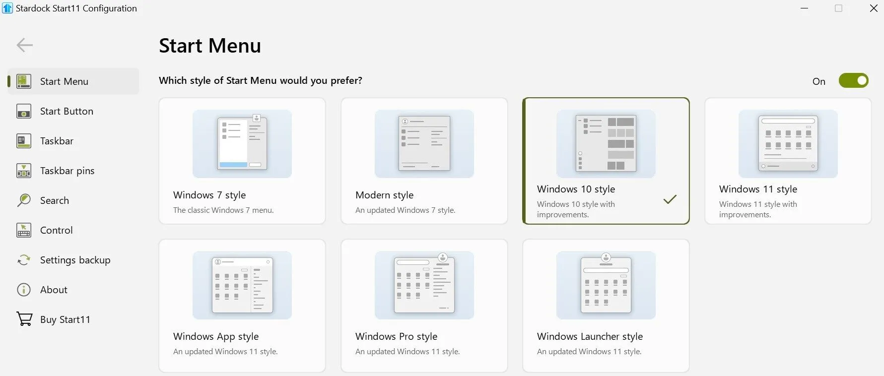Tùy chỉnh giao diện Start Menu Windows 11 về phong cách Windows 10 bằng Start11