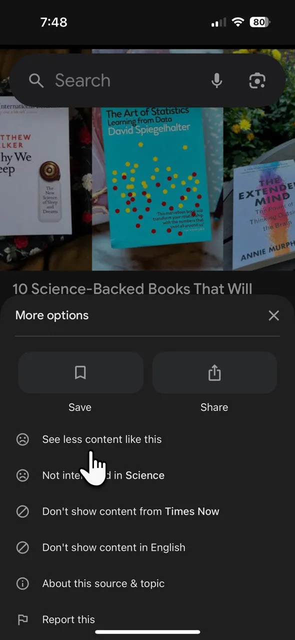 Tùy chỉnh hiển thị nội dung trên Google Discover
