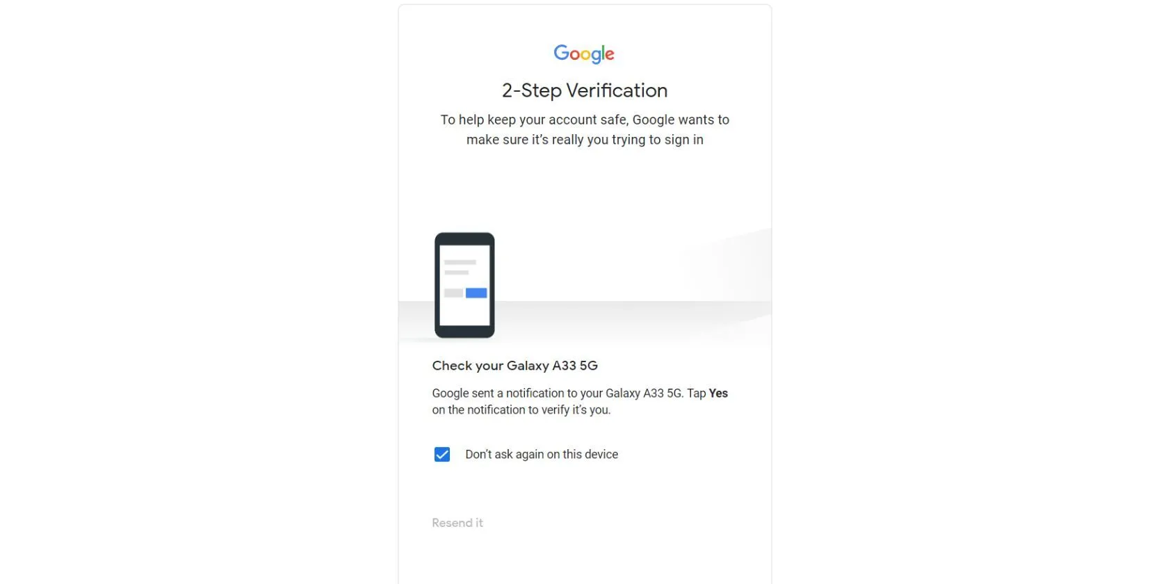 Yêu cầu xác thực hai yếu tố (2FA) của Gmail trên thiết bị thứ hai, minh họa quy trình bảo mật MFA.